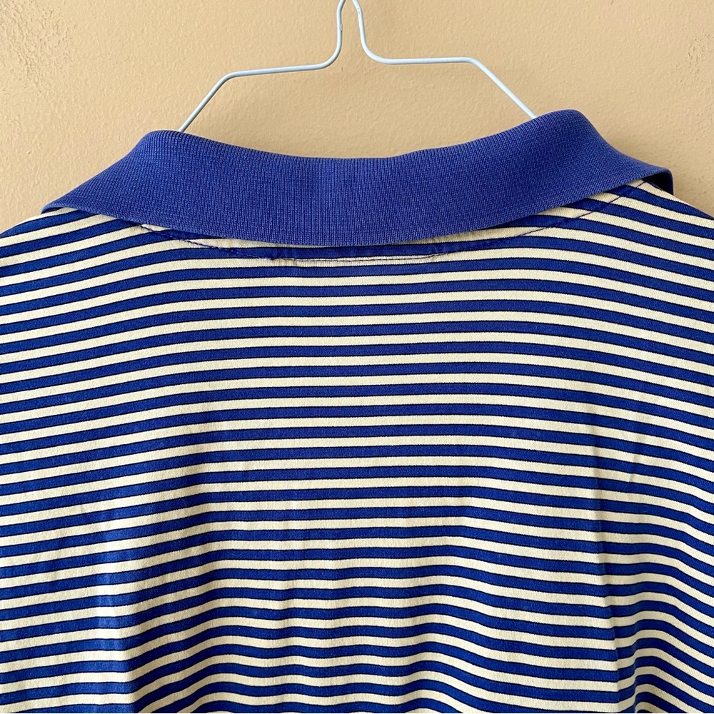 🔻LAST CHANCE🔻 BOBBY JONES Players Men’s Vintage Seminole Cotton Polo Blue Yellow - Picture 7 of 9